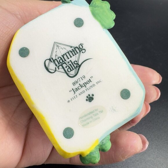 Charming Tails Fitz And Floyd Figurine Resin Whimsical Jackpot Mouse Figure - Picture 3 of 10